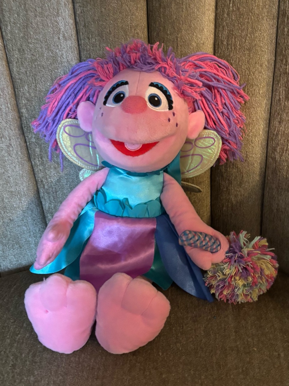 ABBY CADABBY PLUSH SESAME STREET FROM SEA WORLD BUSCH GARDENS FAIRY 15” STUFF